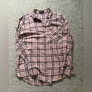Soft Plaid Pink Womens Express Shirt